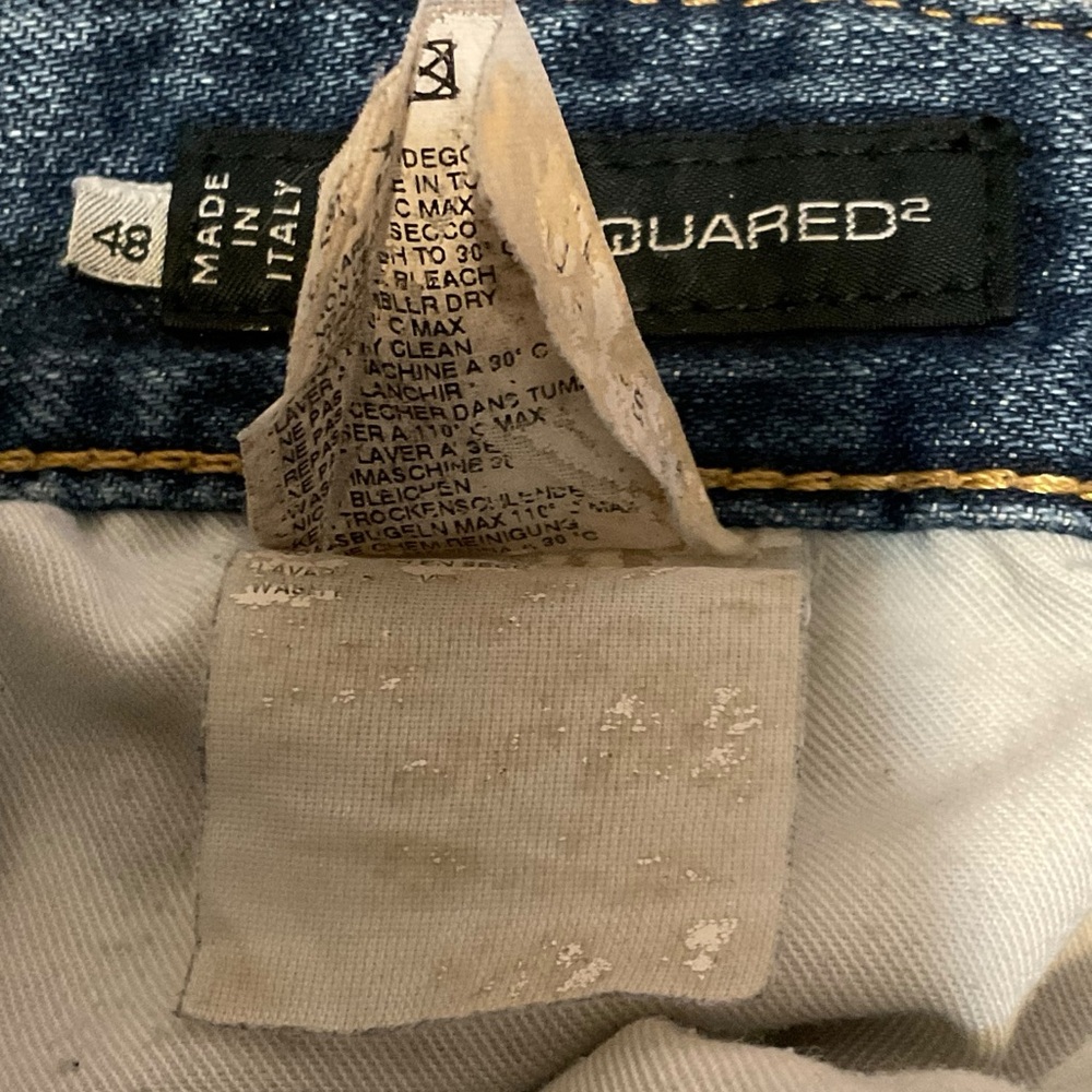 DSQUARED Faded Blue Jean Shorts - Picture 13 of 16